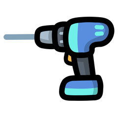 drill filled outline icon style