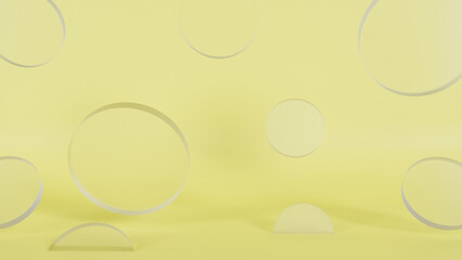 Geometric abstraction for background. 3D rendering.