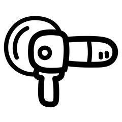 angle grinder line icon style