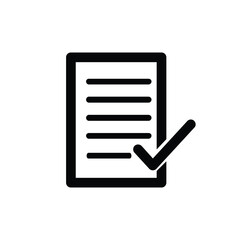 checklist note icon. vector icon illustration