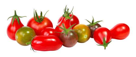 Tomates cerise de différentes variétés
