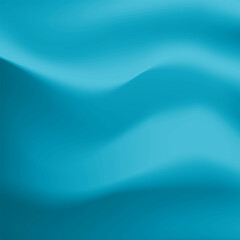 Silk blue background. Abstract vector pattern with copy space. Liquid wave texture, smooth drapery wallpaper. Wedding fabric, satin. Wavy design for banner, card, postcard, backdrop