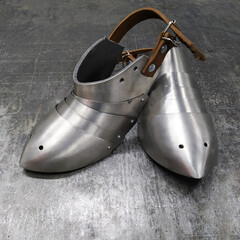 Shoes knight metal new sabatons, knightly armor.