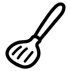 spatula line icon style