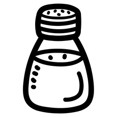 salt shaker line icon style