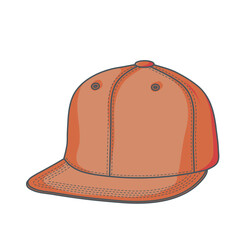 baseball cap. cap solated on a white background. Unisex voice accessory. Vector illustration