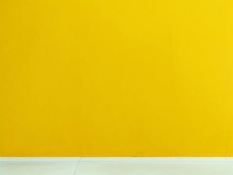 yellow wall and floor background HD image , paint colour,  ai generative image 