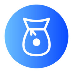 money bag gradient icon