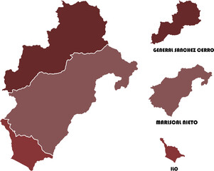 map of moquegua department of peru