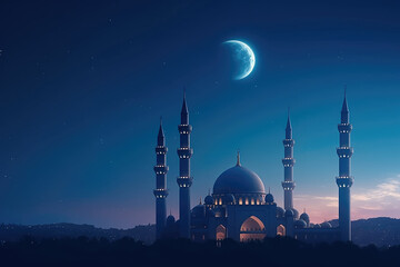 Ramadan islamic holiday celebration made with Generative AI technology