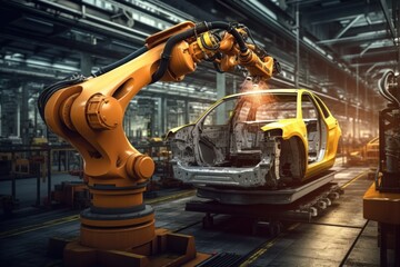 Machine manufacturing plant made with Generative AI technology