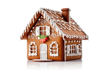 Fototapeta premium gingerbread house created with Generative AI technology