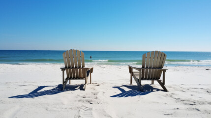 beach chairs on a beach