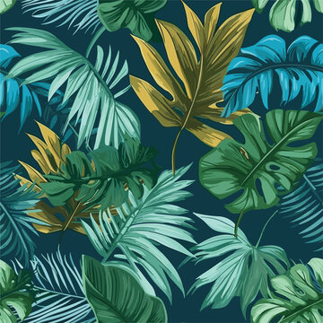 Seamless Colorful Tropical Leaves Pattern.

Seamless pattern of Tropical Leaves in colorful style. Add color to your digital project with our pattern!
