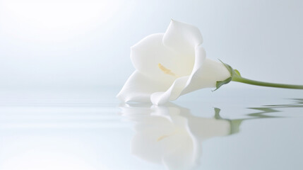 Naklejka na ściany i meble white lily flower