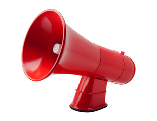 Megaphone on transparent background. Generative AI.
