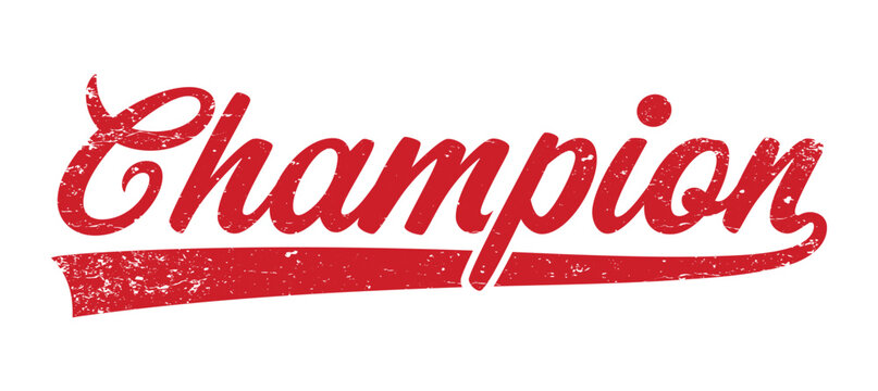 Vector typography in varsity vintage style. Texture is removable.