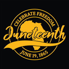 Juneteenth t shirt design.