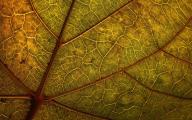 Naklejka na ściany i meble leaf cell texture created with Generative AI technology