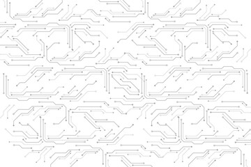 Abstract futuristic circuit board Illustration, Circuit board with various technology elements. Circuit board pattern for technology background. Vector illustration