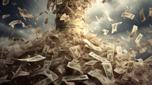 Tonado money created with Generative AI technology