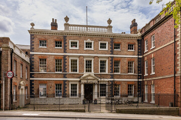 Fototapeta na wymiar Bearland House, a Grade II* Listed Building dating from around 1735., Gloucester, England.
