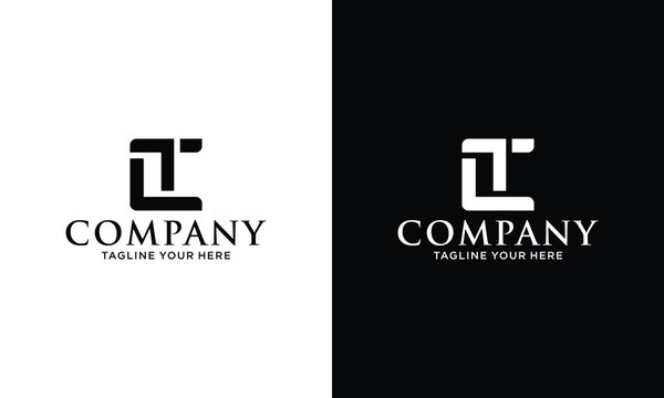 Alphabet letters Initials Monogram logo LT