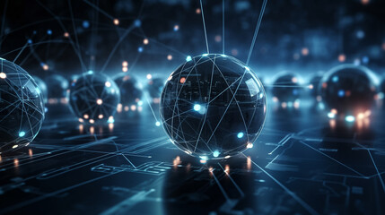 Obraz premium background with globe