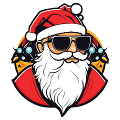 Cute Santa Claus cartoon character