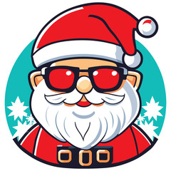 Cute Santa Claus cartoon character