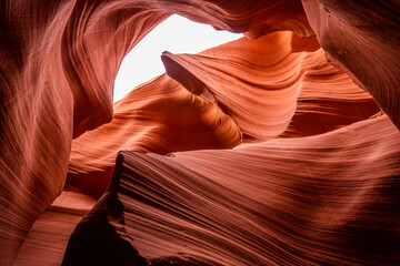 Antilope Canyon pierre roche rouge lumière, soleil