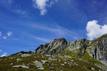 Wandern in den Bergen der Schweiz