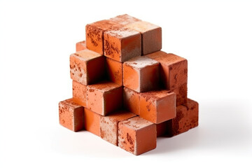 bricks isolated created with Generative AI technology