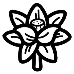 lotus line icon style