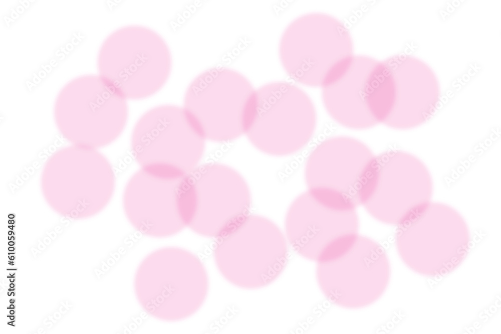Poster abstract pink bokeh lights on transparent background. bokeh effect png