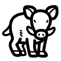 hog line icon style