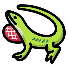 anole filled outline icon style