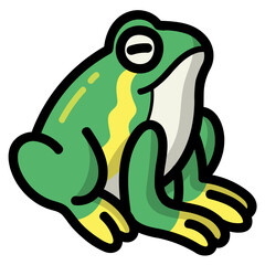 frog filled outline icon style
