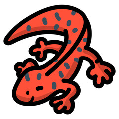 newt filled outline icon style