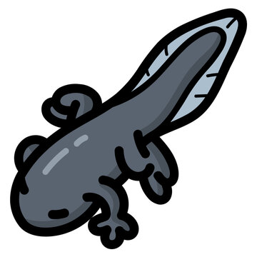 recommend clip art: tadpole filled outline icon style