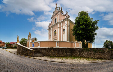 A beautiful Catholic church in Kamianets-Podilskyi.