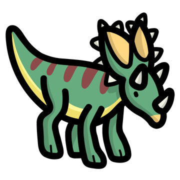 chasmosaurus filled outline icon style