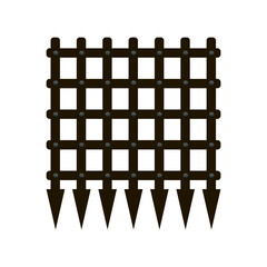 Vector image of a portcullis or castle gate