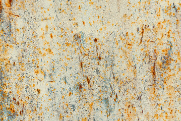 Texture of rusty metal. Metal background with corrosion and scratches. Gradient on metal texture