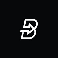 Letter B Arrow logo vector.
