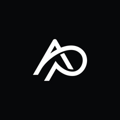 Letter AP logo vector.