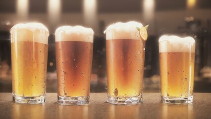 Beer Icon In Vector. Isolated Glass. Created With Tools. Generative AI