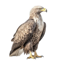 Obraz premium White tailed sea eagle isolated on white created with Generative AI