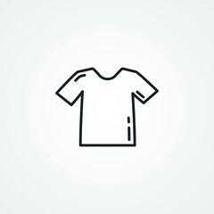 t-shirt icon, t shirt line icon