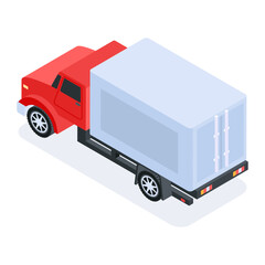 Transportation Isometric Icons 
